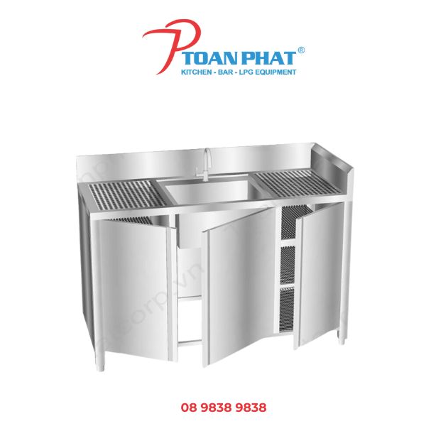 MODULE QUẦY PHA CHẾ CÓ CHẬU RỬA, KỆ ÚP LY CHÍNH HÃNG 100% 2 Module quầy pha chế có chậu rửa, kệ úp ly