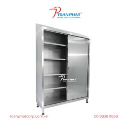TỦ INOX NĂM TẦNG CỬA LÙA