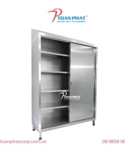 TỦ INOX NĂM TẦNG CỬA LÙA