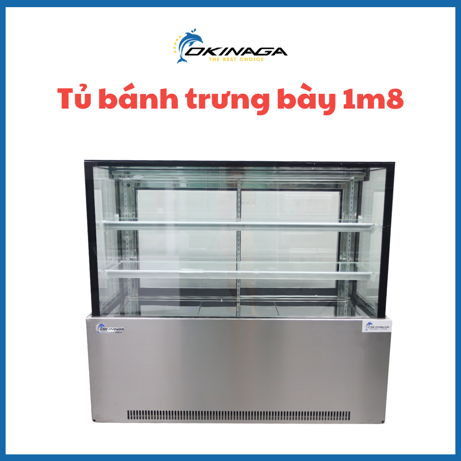 Cách trưng bày tủ bánh mì đẹp chuẩn và bắt mắt nhất 10 Tủ trưng bày bánh 1M8 Okinaga
