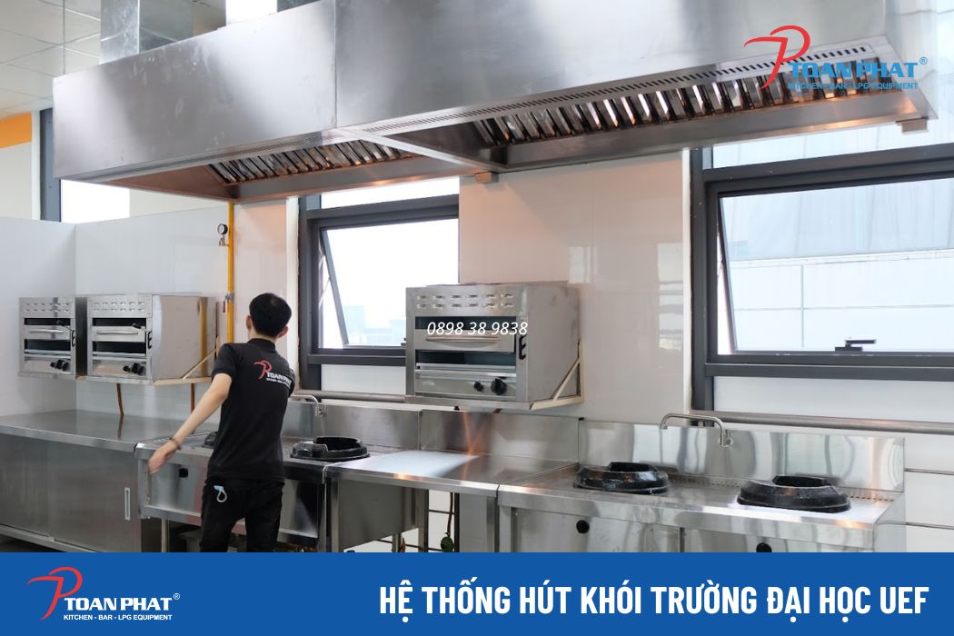 Hệ thống hút khói trường đại học UEF