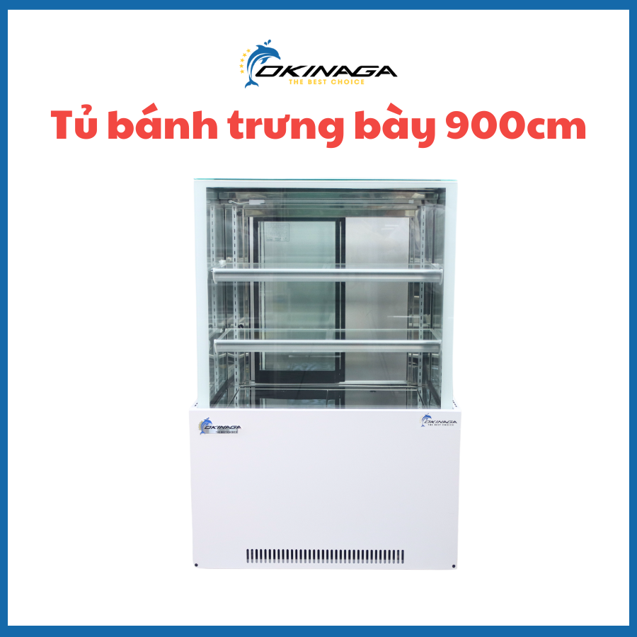 Cách trưng bày tủ bánh mì đẹp chuẩn và bắt mắt nhất 8 Tủ trưng bày bánh 900cm Okinaga OK BK2