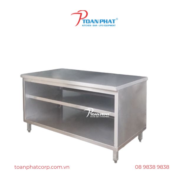 TỦ INOX QUẦY BẾP 1M5 2 Tủ inox quầy bếp 1m5