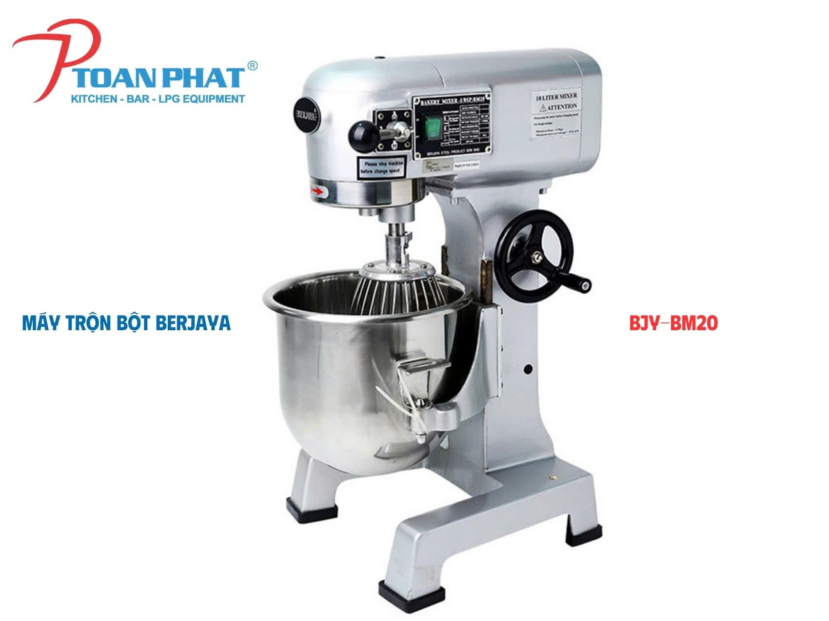 Máy trộn bột có lồng 20 lít Berjaya BJY-BM20