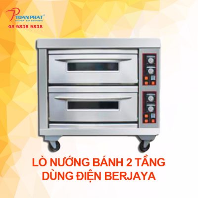 Lò nướng bánh Berjaya - Thiết bị phải có cho một tiệm bánh 4 lo nunog 2 khay dien 400x400 1