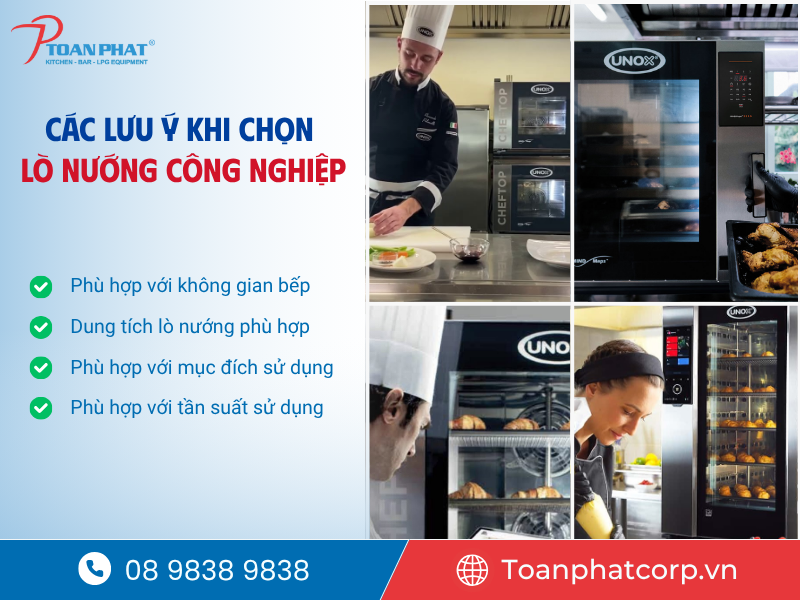 Các kích thước lò nướng tiêu chuẩn phổ biến mới nhất 2025 3 Các lưu ý khi chọn kích thước lò nướng