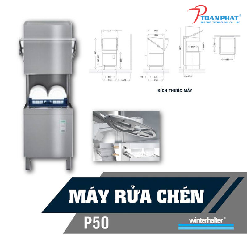 Máy rửa chén Winterhalter – Cánh tay đắc lực cho bếp chuyên nghiệp 12 may rua chen P50 0