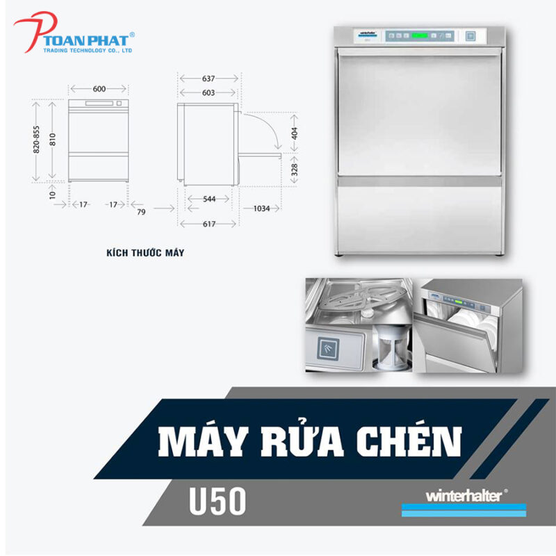 Máy rửa chén Winterhalter – Cánh tay đắc lực cho bếp chuyên nghiệp 13 may rua chen U50 0