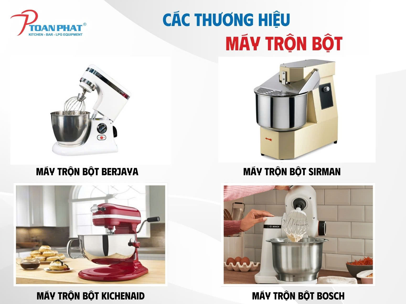 Máy trộn bột phân theo thương hiệu