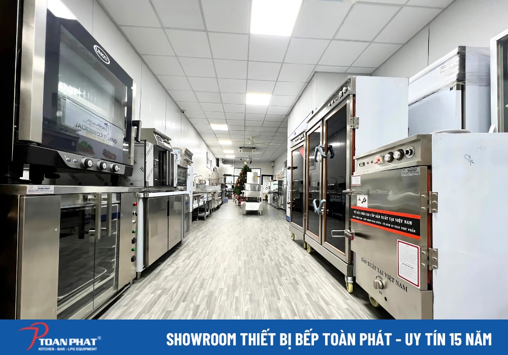 Toàn Phát sở hữu showroom trưng bày thiết bị bếp công nghiệp hiện đại