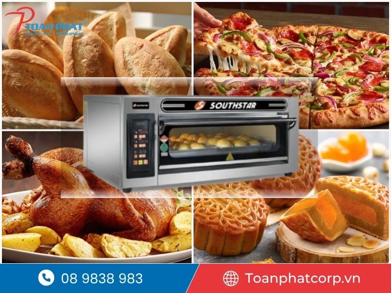 Lò nướng Southstar 1 tầng 2 khay 7 Lò nướng Southstar 1 tầng 2 khay có thể nướng được rất nhiều thực phẩm