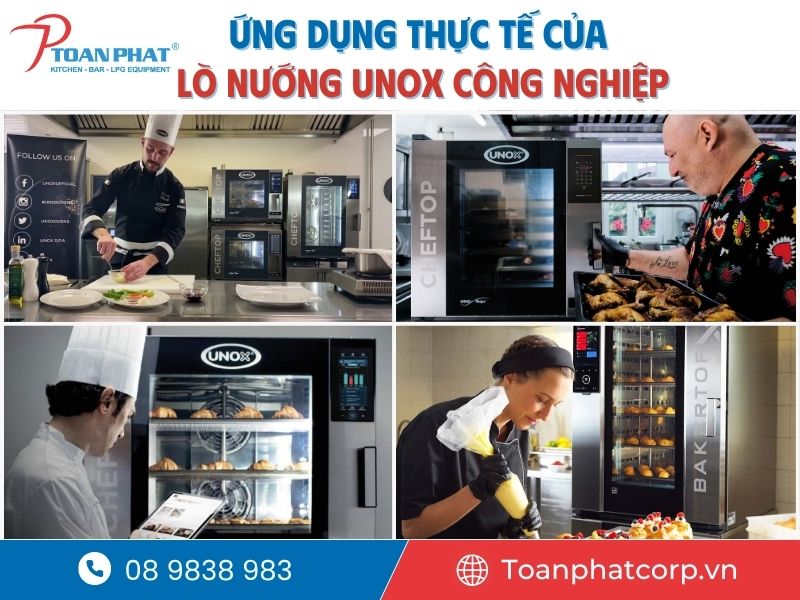 Ứng dụng thực tế của lò nướng Unox công nghiệp
