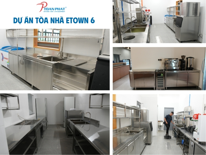 Thi công lắp đặt bếp công nghiệp - nhà hàng, khách sạn uy tín giá tốt 36 Dự án thi công hệ thống bếp cho Tòa nhà văn phòng Etown 6