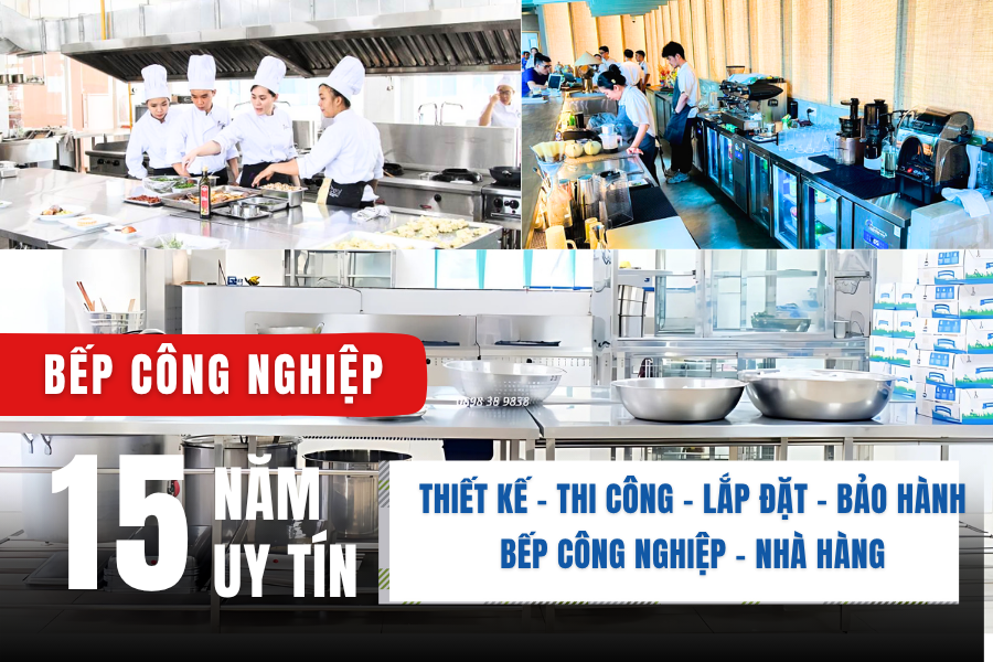 Dự án hệ thống bếp nhà hàng Maison de Charme 11 Toàn Phát là đơn vị thi công bếp công nghiệp uy tín tại TPHCM