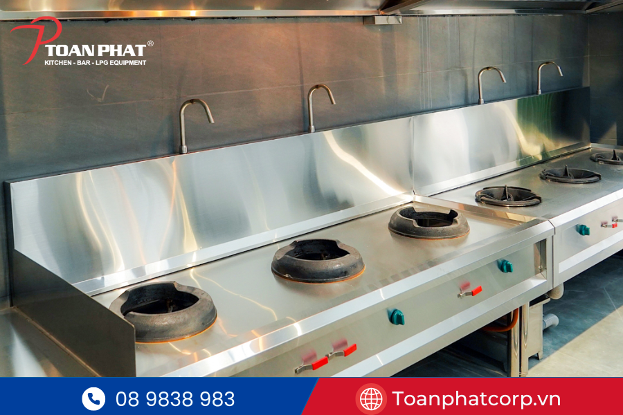 Dự án hệ thống bếp nhà hàng Maison de Charme 4 Bếp á do Toàn Phát sản xuất và lắp đặt