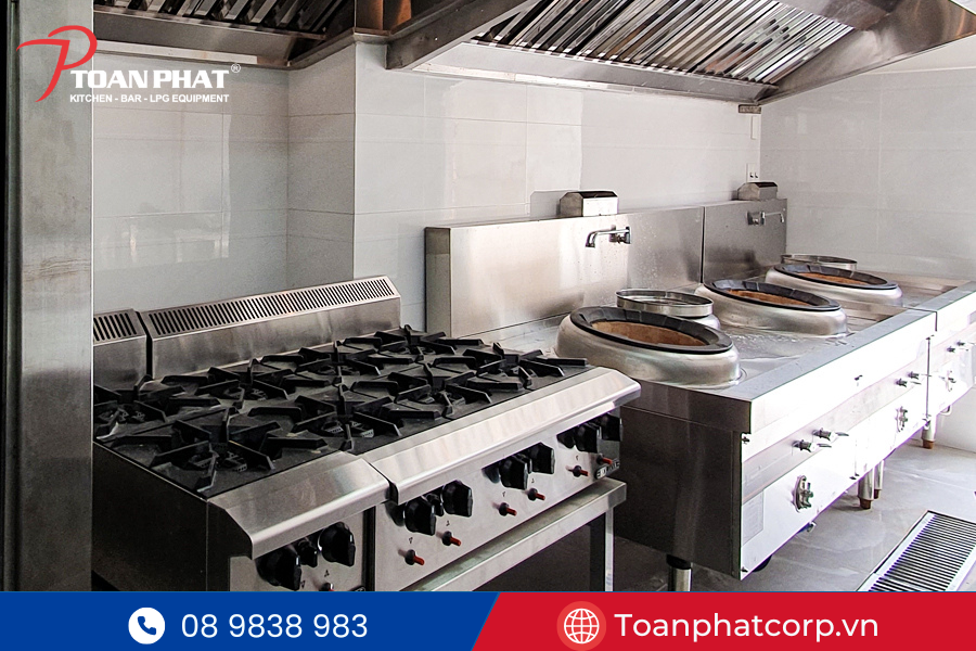 Dự án hệ thống bếp nhà hàng Maison de Charme 5 Bếp Âu công nghiệp do Toàn Phát sản xuất và lắp đặt
