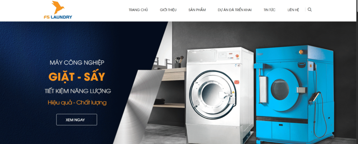TOP 5 nhà cung cấp máy giặt công nghiệp tại TPHCM uy tín #1 4 Máy giặt công nghiệp F5 Laundry