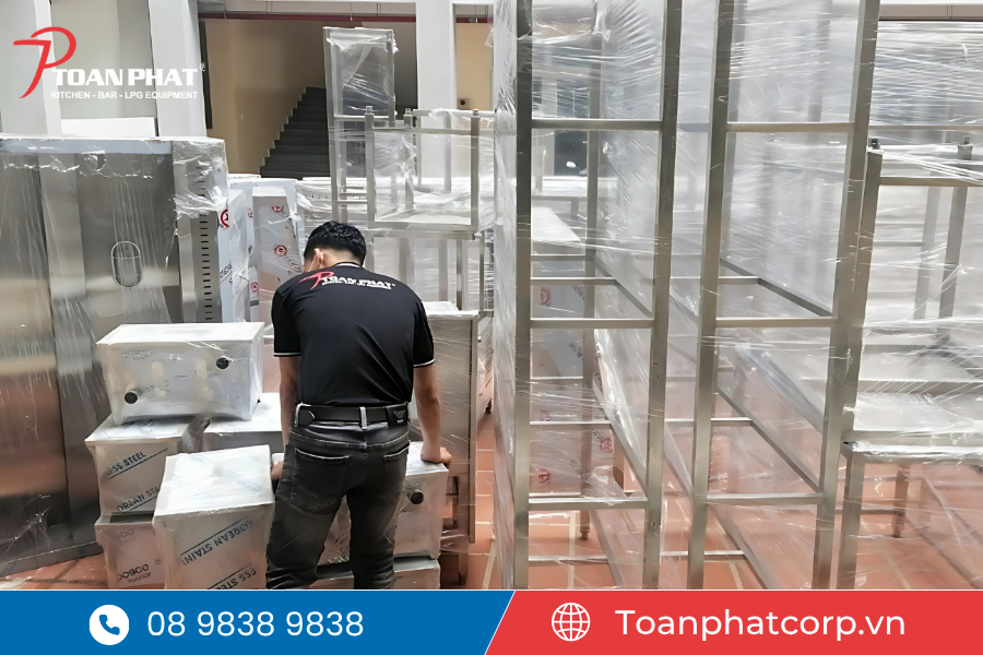 Dự án thi công bếp thực hành tại trường Đại học Công nghiệp thực phẩm TP. Hồ Chí Minh 9 Toàn Phát thi công và lắp đặt thiết bị