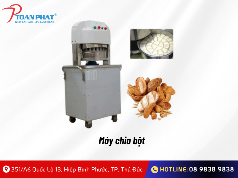 Quy trình sản xuất bánh mì công nghiệp đạt chuẩn chất lượng 2025 12 Máy chia bột tự động