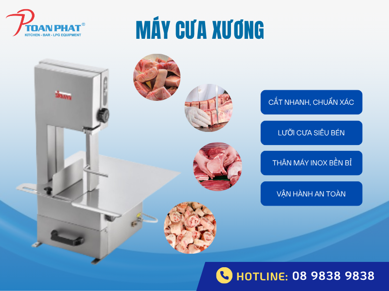 Danh sách thiết bị cần có khi mở quán phở đầy đủ nhất 4 Máy cưa xương