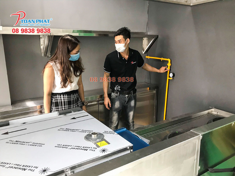 Dự án hệ thống bếp thử món bếp cửa hàng G Kitchen 6 Thiết bị gas được Toàn Phát lắp đặt