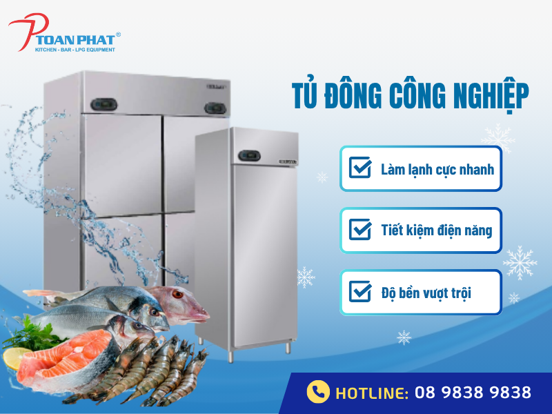 Danh sách thiết bị cần có khi mở quán phở đầy đủ nhất 5 Tủ đông