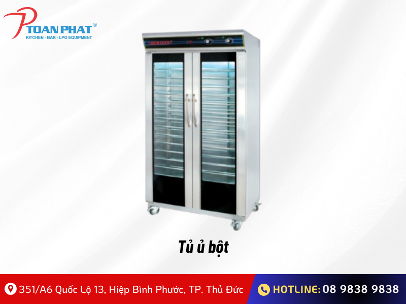 Quy trình sản xuất bánh mì công nghiệp đạt chuẩn chất lượng 2025 14 Tủ ủ bột điều chỉnh nhiệt độ - độ ẩm