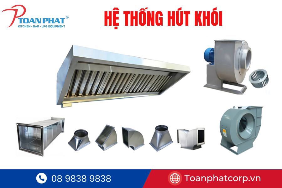 Dự án bếp thực hành cho trường Trung cấp Nghề Du lịch Hà Nội 6 Hệ thống hút khói hiện đại