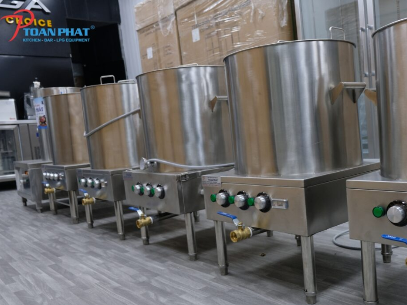 Nồi nấu cháo điện công nghiệp inox 304 đa năng | Giá tốt 7 Liên hệ với Toàn Phát qua số hotline hoặc đến trực tiếp showroom để xem sản phẩm và nhận báo giá chính xác