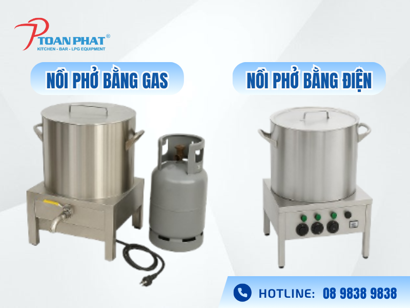 So sánh nồi nấu phở bằng điện và gas: Nên mua loại nào? 4 Nồi phở bằng điện và gas: Nên mua loại nào?