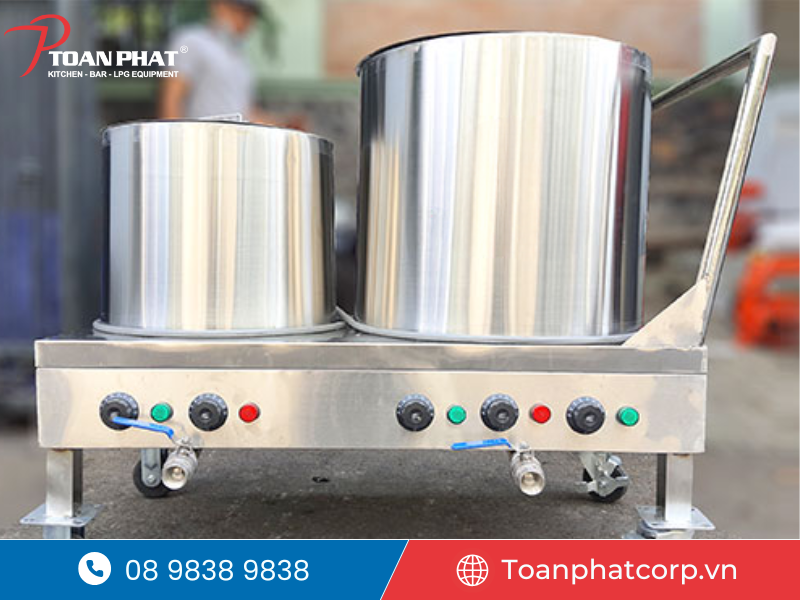 Nồi nấu phở điện đôi inox 304 đa dạng kích thước | Giá tốt 2 Nồi nấu phở điện đôi