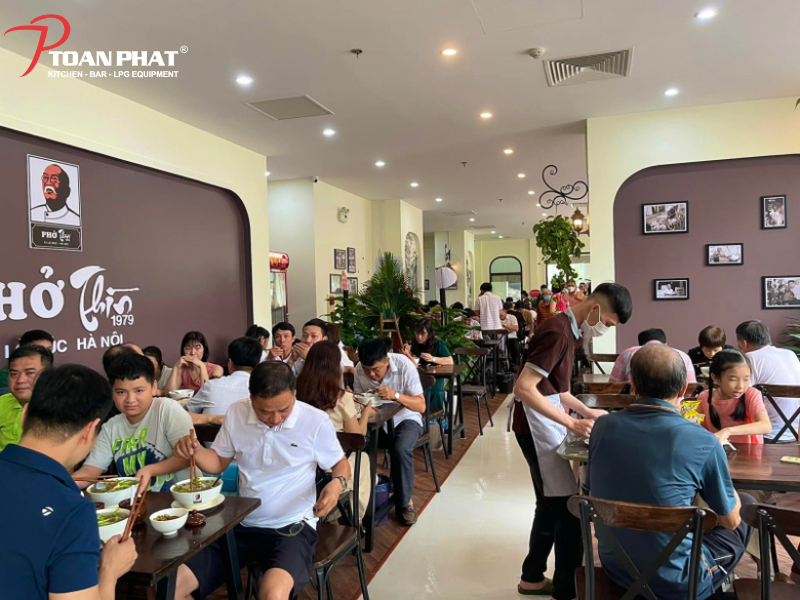 Mở quán phở cần đầu tư nồi bao nhiêu lít? Theo tô bán/ngày? 3 Quán ăn lớn
