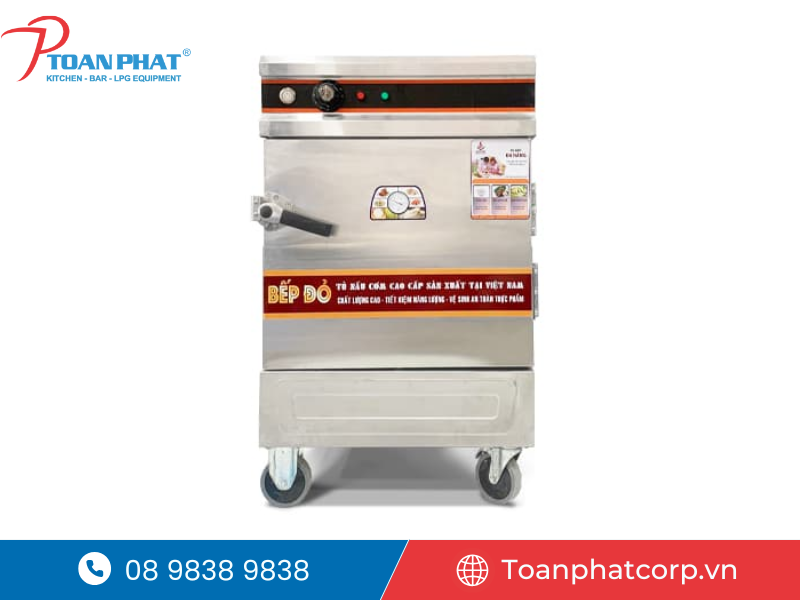 TOP 5 thương hiệu tủ nấu cơm công nghiệp uy tín chất lượng nhất tại Việt Nam 3 Tủ nấu cơm công nghiệp Bếp Đỏ