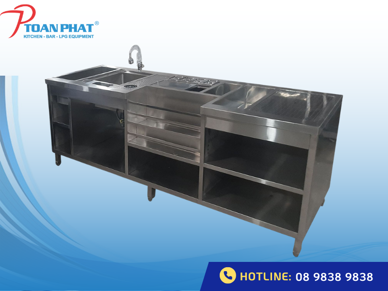 Thùng đá inox 304 cho quán bar, nhà hàng, khách sạn | Giá tốt 3 Thùng đá inox quầy bar