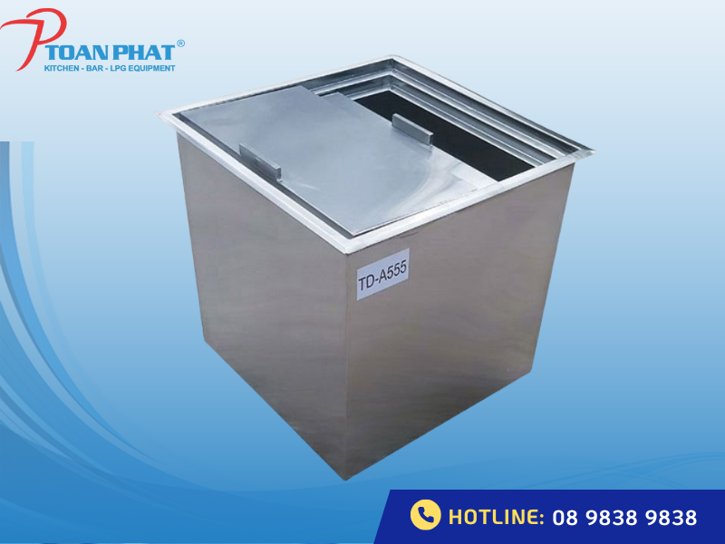 Thùng đá inox 304 cho quán bar, nhà hàng, khách sạn | Giá tốt 4 Thùng đá inox âm quầy