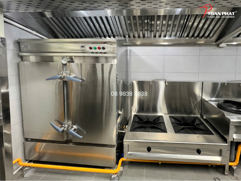 Dự án thi công bếp trung tâm thương mại BCONS 6 Bếp hầm Bếp hầm đôi công nghiệpđôi công nghiệp