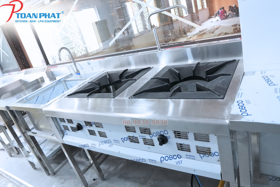 Bếp Âu 2 họng Toàn Phát sản xuất