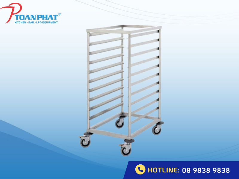 Xe đẩy khay cơm iNox 304 cao cấp tiện lợi | Giá tốt 4 Lợi ích khi sử dụng xe đẩy khay cơm iNox