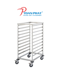 Xe đẩy khay cơm iNox 304 cao cấp tiện lợi | Giá tốt