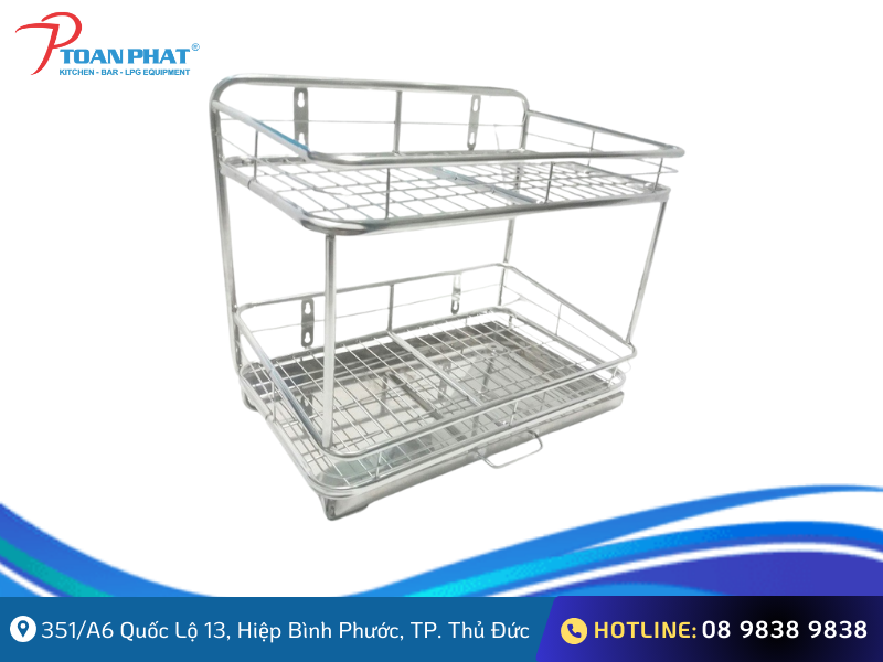 Kệ inox treo tường 304 cao cấp, đa dạng mẫu mã | Giá tốt 5 Kệ úp ly inox treo tường