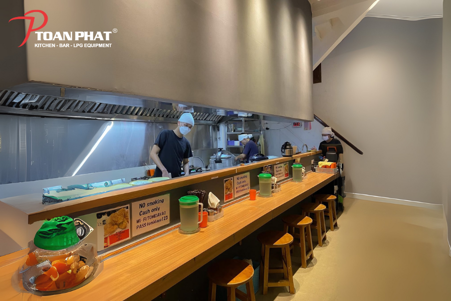 Dự án bếp công nghiệp nhà hàng Ramen Tomidaya | Toàn Phát thi công 2 Giới thiệu nhà hàng mì ramen Nhật Bản Tomidaya