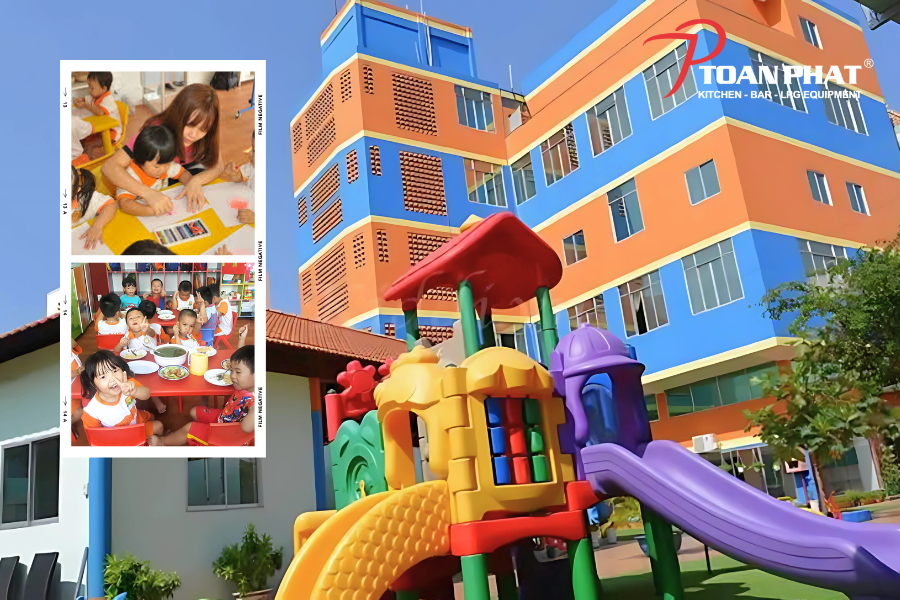 Trường mầm non Việt Mỹ Úc thuộc hệ thống Công ty Cổ phần Đào tạo Việt Mỹ Úc