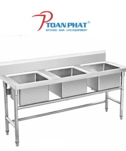 Chậu rửa công nghiệp 3 hố