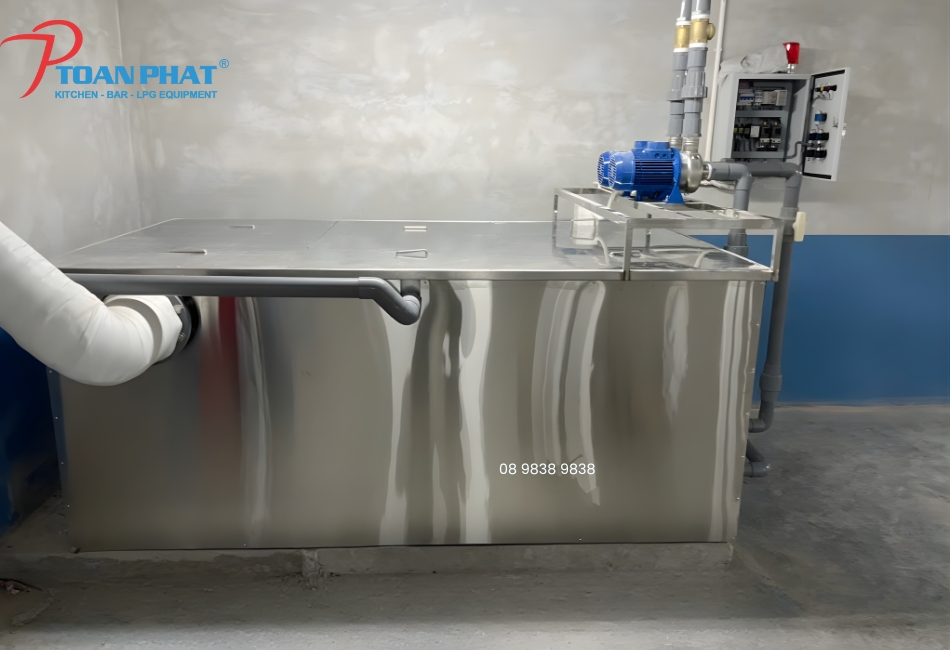 DỰ ÁN THI CÔNG BỂ TÁCH MỠ INOX 304 CÔNG NGHIỆP TẠI SIÊU THỊ CO.OPMART - DĨ AN, BÌNH DƯƠNG 10 be tach mo inox 304 2