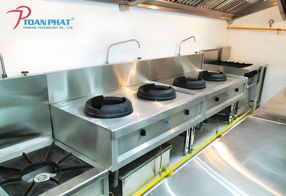 Dự án thi công bếp ăn công nghiệp Công ty cổ phần Phong Phú 5 Bếp á công nghiệp
