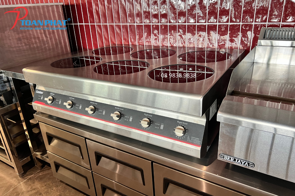 Bếp Âu điện từ 6 họng