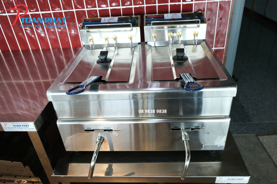 Bếp chiên nhúng inox 304 – bền đẹp, dễ vệ sinh
