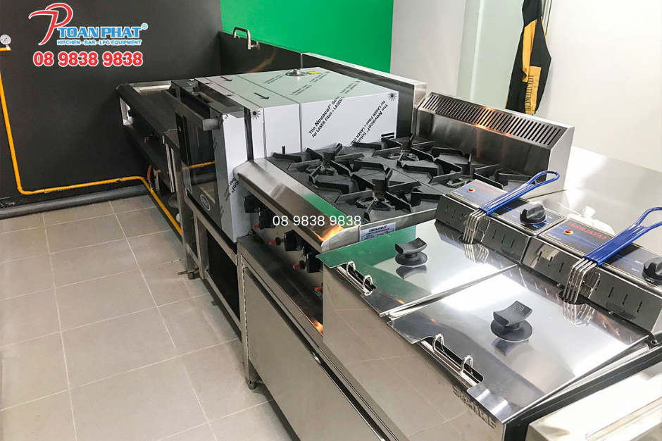 Bếp chiên nhúng đôi