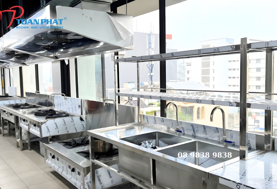 DỰ ÁN THI CÔNG HỆ THỐNG BẾP CÔNG NGHIỆP - NHÀ KHÁCH QUỐC HỘI 3 Hạng mục thi công của Toàn Phát cho dự án Nhà khách Quốc hội