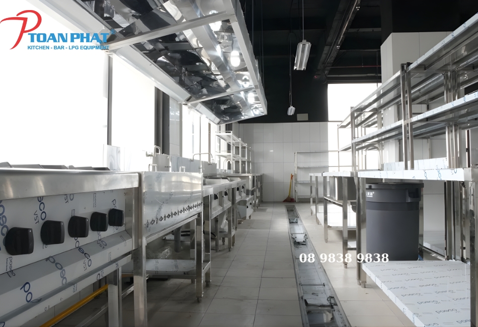 DỰ ÁN THI CÔNG HỆ THỐNG BẾP CÔNG NGHIỆP - NHÀ KHÁCH QUỐC HỘI 6 bep cong nghiep toan phat